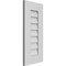 Ekena Millwork Vertical Surface Mount PVC Gable Vent: Non-Functional, w/ 3-1/2"W x 1"P Standard Frame, 12"W x 26"H GVPVE12X2601SN - alternate 4